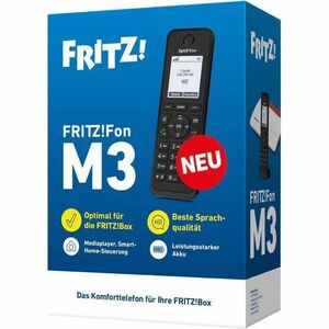 Fon M3. Typ: DECT-Telefon, Hörertyp: Kabelloses Mobilteil. Freisprecheinrichtung, Telefonbuch Kapazität: 300 Eintragungen.