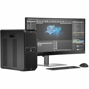 HP Z6 G5 A Workstation - AMD Ryzen Threadripper PRO 9975WX - 128 GB - 1 TB SSD - Tower - Black - AMD PRO 695 Chip - Window