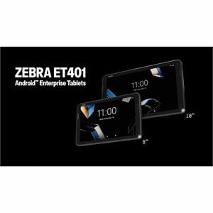 Zebra ET4X ET401 Robust Tablet - 20,3 cm (8 Zoll) WUXGA - Qualcomm Dragonwing Q-6690 Octa-Core - 6 GB - 64 GB - 5G - Singl