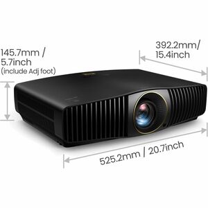 BenQ W5850 3D Short Throw DLP Projector - 16:9 - High Dynamic Range (HDR) - Front - 2160p - 20000 Hour Normal Mode - 25000