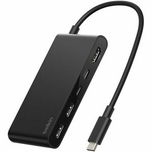 Belkin Connect USB Type C Docking Station for Notebook, Workstation - Charging Capability - Black - Portable - 4K @ 60Hz -