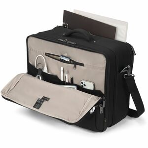 Dicota Multi Twin FIVE Tasche für 38,1 cm (15 Zoll) bis 43,9 cm (17,3 Zoll) Notebook - Anthrazit - 900D Polyethylenterepht