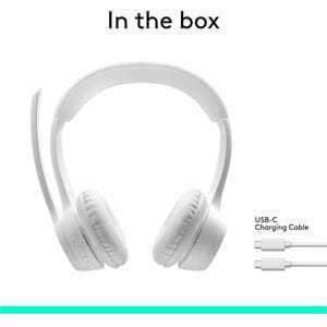Auriculares Logitech Zone Inalámbrico Sobre la cabeza Estéreo - Blanco - Binaural - Supra-aural - 3000cm - Bluetooth - 50H