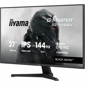 iiyama G-MASTER Black Hawk G2741QSU-B1 27" Class WQHD Gaming LCD Monitor - 16:9 - Matte Black - 68.6 cm (27") Viewable - I