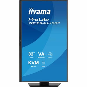Moniteur LCD iiyama ProLite XB3294UHSCP-B1 32" Class 4K UHD - 16:9 - Noir mat - 80 cm (31,5") Viewable - Vertical Alignmen