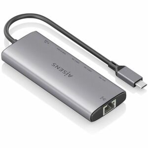 USB-C DOCK 6 EN 1 USB-C A HDMI RJ45 USB-A 2XUSB-C USB-C PD GRIS