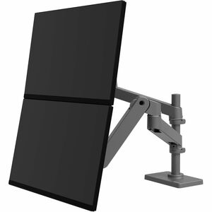 Ergotron Tischhalterung für Monitor, LCD-Display - Dunkelgrau - Höhenverstellbar - 2 Unterstützte(r) Display(s)Bildschirmg