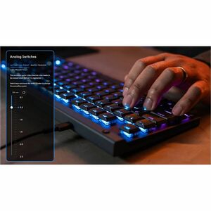 Logitech G G515 RAPID TKL 游戏键盘 - 无数字小键盘 - 电缆 连接 - A 型 USB 接口 - RGB LED - 英文（美国） - QWERTY 布局 - 黑 - 磁力 按键开关 - Windows 10, Wi