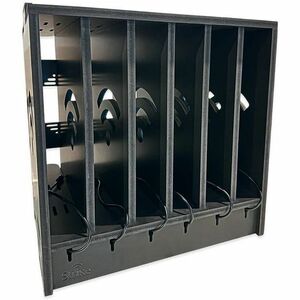 6-device Extra Large Charging Cabinet with Standard Speed USB-C Charging