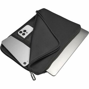 Tucano Doppio Carrying Case (Sleeve) for 33 cm (13") to 35.6 cm (14") Notebook - Black - Anti-slip, Slip Resistant - Plast