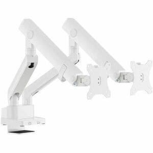 Amer Mounts Hydra HYDRA2B-W Mounting Arm for Flat Panel Display, Curved Screen Display, Monitor - White - Height Adjustabl
