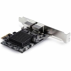 StarTech.com 5Gigabit Ethernet Card for Desktop, Server - Black - TAA Compliant - PCI Express - Full-Height Low-Profile Br