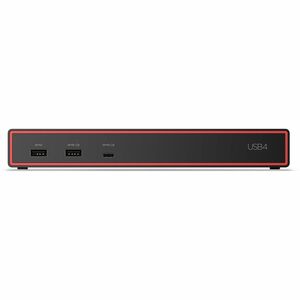 Lenovo ThinkPad 5000 USB4 Docking Station for Monitor, Notebook - Charging Capability - 100 W - Eclipse Black - 4 Displays
