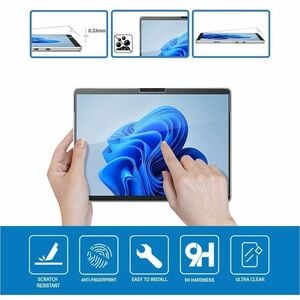 Strike Screen Protector - For LCD Tablet - Tempered Glass - for Microsoft Surface Pro 9, Surface Pro 10, Surface Pro 11