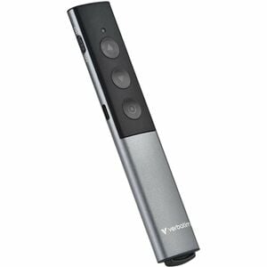 Verbatim Presentation Pointer - Radio Frequency - USB Type C, USB Type A - Laser - Grey - Wireless - 30 m - 2.40 GHz - Rec