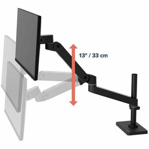 Ergotron Tischhalterung für Monitor, LCD-Display - Schwarz - Höhenverstellbar - 1 Unterstützte(r) Display(s)Bildschirmgröß