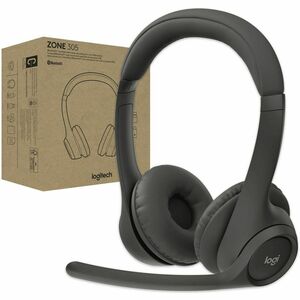 Auriculares Logitech Zone 305 Inalámbrico Sobre la cabeza Estéreo - Negro - Certificación Microsoft Teams - Binaural - Sup