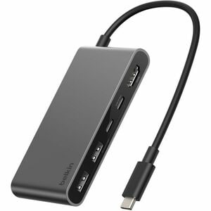 Belkin 5-Port USB-C Hub - USB-C to 2xUSB-A, 2xUSB-C, 1x4K HDMI - Docking Station - Black - for Workstation, Monitor, Displ
