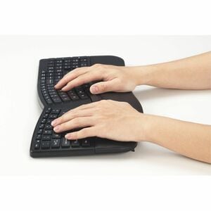 Kensington Pro Fit Ergo KB680 EQ Rechargeable Keyboard - Wireless Connectivity - Bluetooth/RF - Full-size - 5.4 - 2.40 GHz