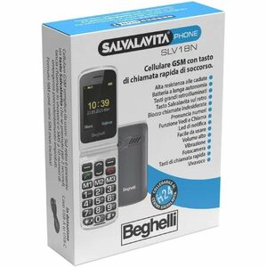Beghelli Salvalavita Phone SLV18 telefono cellulare GSM con tasto di chiamata rapida di emergenza SIM free