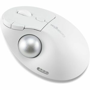 Kensington Pro Fit Ergo TB450 Trackball - Optical - Wireless - Bluetooth/Radio Frequency - 2.40 GHz - White - USB - 1600 d