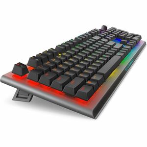 Alienware AW920K 游戏键盘 - 有线/无线 连接 - C型 USB 接口 - RGB LED - 英文（美国） - 月之暗面深邃黑 - Cherry MX红轴 按键开关 - Bluetooth/RF - 5.1 - 2.40 G