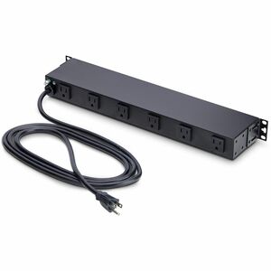 StarTech.com 12-Outlet Rackmount PDU, 1U Server Power Strip, Wide-Spaced Right-Angle Ports, Mounted Power Distribution Uni