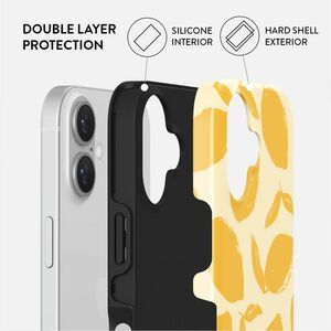 BURGA Case for Apple iPhone 16 Smartphone - Lemon Tart, Lemon - Fade Resistant, Scratch Resistant, Shock Absorbing, Drop R