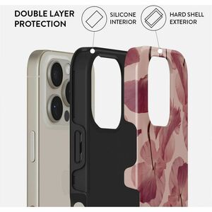 BURGA Case - Tender Kiss, Gold Detail, Dot-Pattern Grip - Impact Absorbing, Scratch Resistant, Drop Resistant, Damage Resi