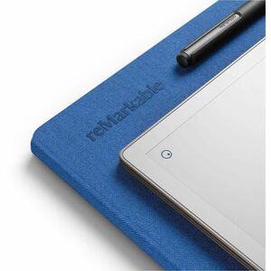 reMarkable Carrying Case (Folio) for 30 cm (11.8") Digital Notepad - Cobalt - Mosaic Weave, Polyester Body - Textured