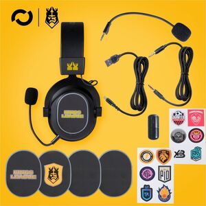 Blade - Request New - Wired/Wireless Over-the-head Stereo Gaming Headset - Binaural - Circumaural - Bluetooth/RF - Mini-ph