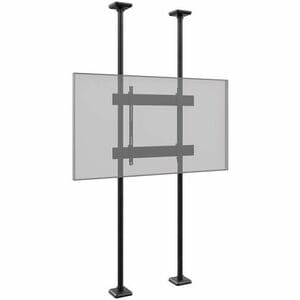 HAGOR Boden-Decken-Montage für Display - Schwarz - Querformat/Hochformat - Höhenverstellbar - Bildschirmgr�ße: 75 Zoll (19