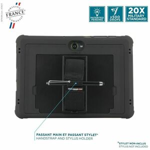MOBILIS PROTECH Tasche Samsung Tablet - Schwarz - TFP 4.0 Körper - Sturzsicher, Stoßfest, Vibrationsbeständig, Bruchfest, 