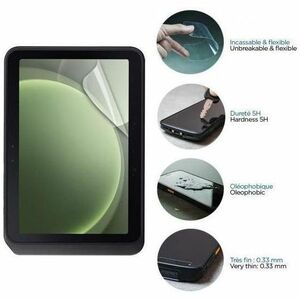 MOBILIS 5H Screen Protector for Samsung Galaxy Tab Active5 Pro - Clear - 1 Unit - For LCD Tablet - Anti-microbial - Break 