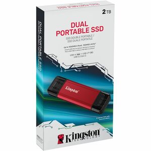 Kingston 2 TB Portable Solid State Drive - External - Notebook, Desktop PC, Smartphone Device Supported - USB 3.2 (Gen 2) 