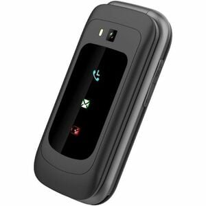Opel Mobile TouchFlip 4 GB Feature Phone - 2.8" - 512 MB RAM - 4G - Grey - Flip - Unlocked - Front Camera: 300 Kilopixel -