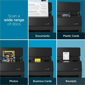 PFU ScanSnap iX2400 (Black) Large Format ADF Scanner - 600 dpi Optical - Black - 45 ppm (Mono) - 45 ppm (Color) - Color, M