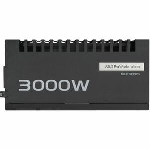 ASUS Pro WS 3000W Platinum PSU delivers exceptional voltage stability and advanced power delivery for professionals suppor