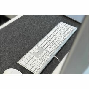 Macally Everyday Premium USB A + C Keyboard for Mac (Aluminum) - Cable Connectivity - Full-size - USB Type A, USB Type C I