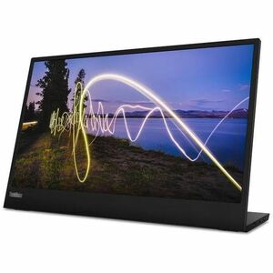 Lenovo ThinkVision M15 16" Class Full HD LED Monitor - 16:9 - Raven Black - 15.6" Viewable - In-plane Switching (IPS) Tech