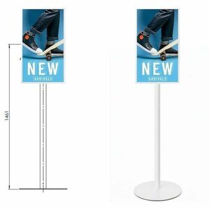 Alzata per monitor ITB - Fino a 81,3 cm (32") Supporto schermo - Acciaio - Bianco - Per Lettore di testo digitale, Hospita