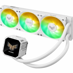 TUF Gaming LC III 360 ARGB LCD all-in-one liquid CPU cooler with pre-installed triple fans designed for high airflow & sta