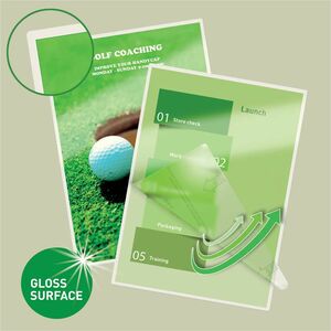 Leitz iLAM Laminating Pouch - Sheet Size Supported: A3 - Laminating Pouch/Sheet Size: 426 mm Width x 80 µm Thickness - Glo
