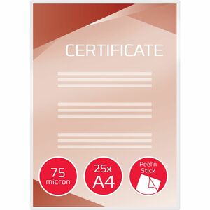 ACCO Peel'nStick Laminating Pouch - Sheet Size Supported: A4 216 mm Width x 303 mm Length - Laminating Pouch/Sheet Size: 2