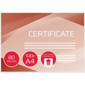 ACCO HighSpeed Laminating Pouch - Sheet Size Supported: A4 216 mm Width x 303 mm Length - Laminating Pouch/Sheet Size: 80 