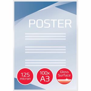 ACCO Matt Laminating Pouch - Sheet Size Supported: A3 303 mm Width x 426 mm Length - Laminating Pouch/Sheet Size: 125 µm T