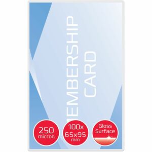 ACCO Card Laminating Pouch - Sheet Size Supported: Card 65 mm Width x 95 mm Length - Laminating Pouch/Sheet Size: 250 µm T