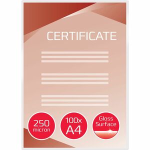 ACCO Document Laminating Pouch - Sheet Size Supported: A4 216 mm Width x 303 mm Length - Laminating Pouch/Sheet Size: 250 