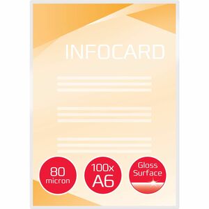 ACCO Document Laminating Pouch - Sheet Size Supported: A6 111 mm Width x 154 mm Length - Laminating Pouch/Sheet Size: 80 µ