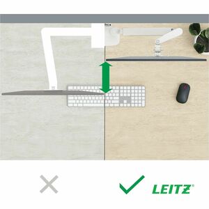 ACCO Ergo Mounting Arm for Monitor, Curved Screen Display - Grey - Landscape/Portrait - Height Adjustable - 2 Display(s) S